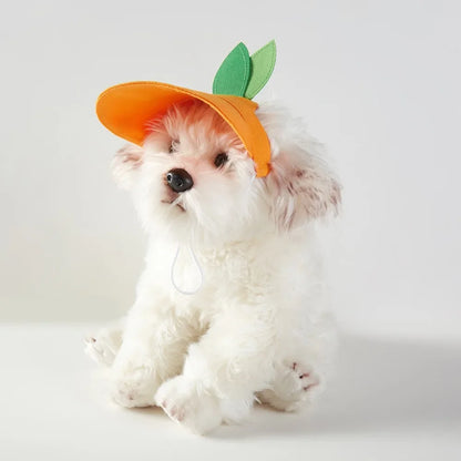 INS Adjustable Dog Baseball Cap Breathable Soft Dog Parent-Child Hat with Ear Holes Pet Sun Hat Hiking